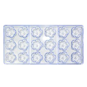 Polycarbonate Plastic Flower Shaped Chocolate Molds Reusable Stocked