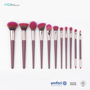Buy cheap SGS Complete 11pcs Cosmetic Makeup Brush Set With Wooden Handle from wholesalers