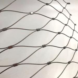 Buy cheap Ferruled Type Stainless Steel Wire Rope Mesh AISI 316 L Materials Mesh 25mmx25mmx3.00mm from wholesalers