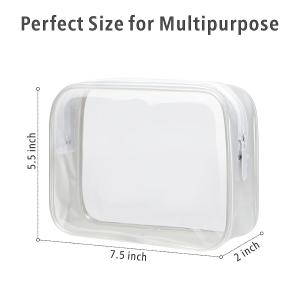 High quality Multi-functional durable clear waterproof toiletry bags cosmetic
