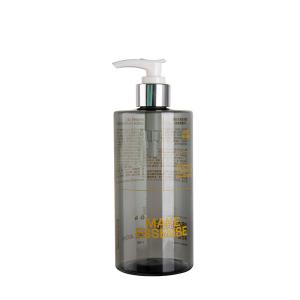 Buy cheap 400ml Transparent Gray Shampoo Bottle With Electroplated Aluminum Pump from wholesalers