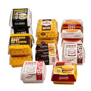 Buy cheap Biodegradable Burger Hamburger French Fries Boxes Package Customized Shape from wholesalers