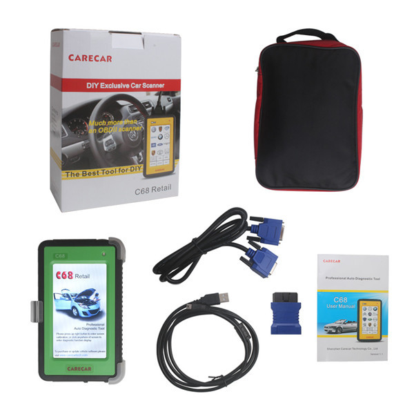 Buy cheap Portable Auto Diagnostic Tools , Multilingual Original CareCar C68 from wholesalers