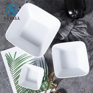 Buy cheap Trapezoidal Plain Porcelain Bowls 8.25cm*23cm from wholesalers