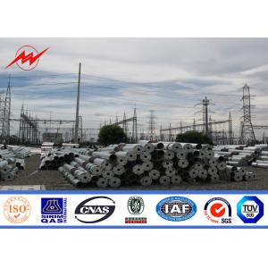 220 KV 16M Power Distribution Steel Transmission Poles AWS D1.1 Multi Sided