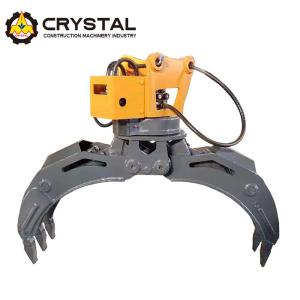 Buy cheap Industrial Excavator Attachment Precise Rotating Rock Grapple product