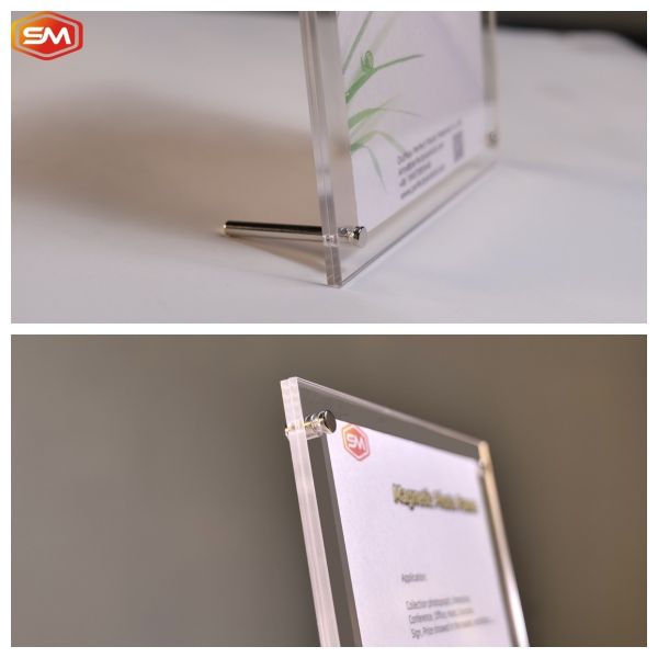 Quality Acrylic Photo Frame Stand Holder With Screw Desk Picture Poster Frame for sale