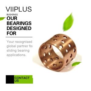 Wrapped Bronze Bearings Cusn8p Collar Diamond Lubrication Indents
