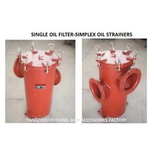SINGLE OIL FILTER-SIMPLEX OIL STRAINERS BODY - CAST IRON FILTER CARTRIDGE -