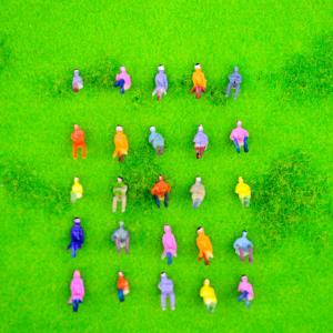 1:150 all seated scale model ABS plastic railway 1cm for model building material