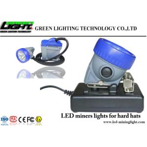 Bulletproof Lens Led Miners Cap Lamp 6.6 Ah Li - Ion Battery 1000lux Waterproof