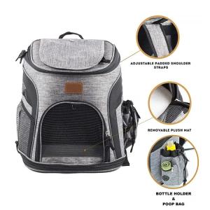 Buy cheap Expandable Travel Carry Pet Carrier Backpack Airline Approved from wholesalers