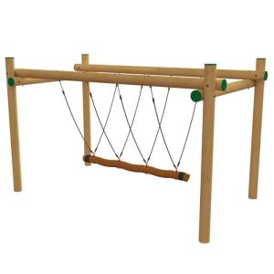 Buy cheap Outdoor Swing Playground Rope Bridge Polyester SGS Approved from wholesalers