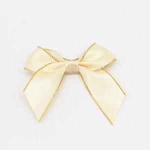 Factory stock 2.2cm double Phnom Penh polyester belt with rubber band bow glass