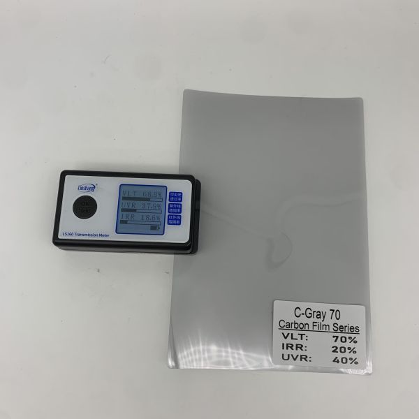Lightweight Carbon Window Tint Film with 72.8% VLT 17.2% IRR and 34.7% UVR