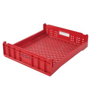 Silk Printing PP Tary Loading Turnover Storage Plastic Crate for Stackable Bread