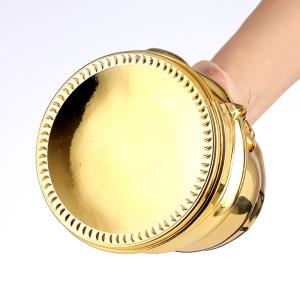 Buy cheap Creative Golden Skull Vodka Shot Whiskey Decanter Glass Bottle with Screw Cap 200ml from wholesalers