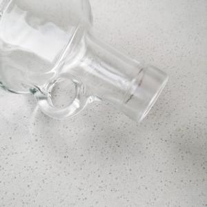Glass Products 750ml Bottle With Cork For Liquor Vodka Clear Glass Collar