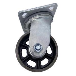 Buy cheap Swivel Castor Wheels Cast Iron Caster Heavy Duty Castors 8 Inch from wholesalers