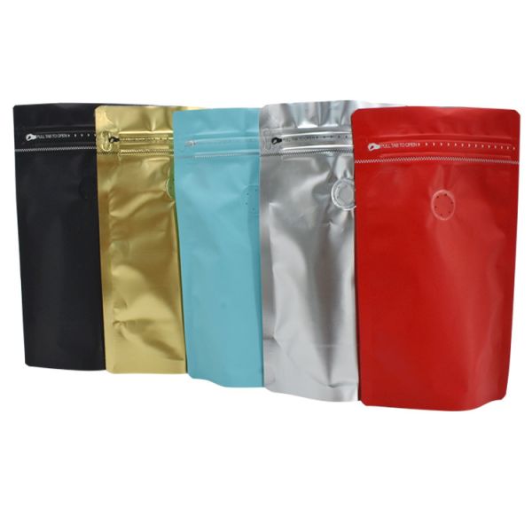 Buy cheap Bean Valve Foil 250g 1/2 Pound Coffee Packaging Pouch from wholesalers