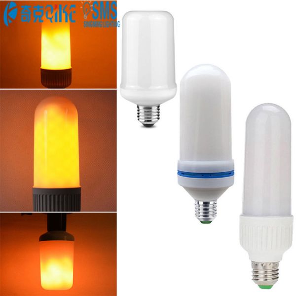 Quality E27 3W LED Burning Light Simulation Flame Lamp Bulb Fire Effect Yard Decorative 3 Modes LED Fire Bulb for sale