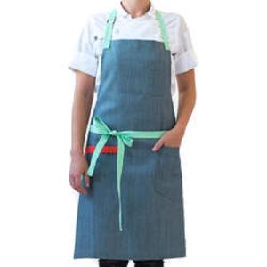 Buy cheap Custom Sleeveless  Cotton Linen Chef Work Uniform With Long Rope from wholesalers