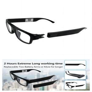 Wearable Wearable WIFI Video Glasses FHD 1080P 30FPS Vlog Camera Recorder