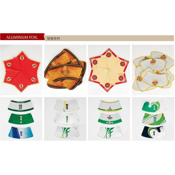 Quality Permanent glossy adhesive beer label with gold or silver foil aluminium foil beer neck label with logo printing for sale