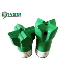 Small Hole Drilling Tools R25-51mm Threaded Cross Bits For Underground Coal