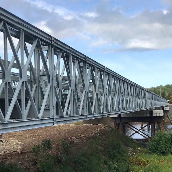 Q345B - Q460C Grade Steel Bailey Bridge Fabrication
