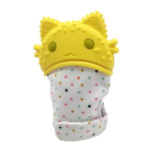 Buy cheap amazon best seller top selling eco-friendly high quality baby teeth toys silicone teether teething mitten finger brush from wholesalers