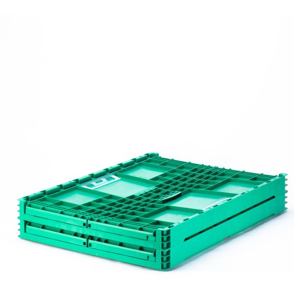 Quality Supermarket Foldable Stackable Plastic Vegetable Container with Customized Color for sale