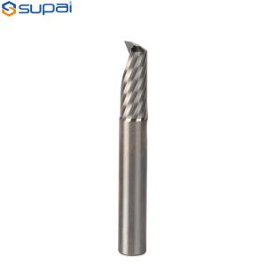 Single Flute Carbide End Mill Custom Diameter For Acrylic Cutting Tool OEM
