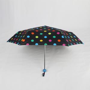 Manual Open Small Collapsible Umbrella , Light Folding Umbrella With UV