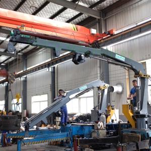 Buy cheap 0.6T Telescopic Boom 8m Deck Pedestal Marine Cranes from wholesalers