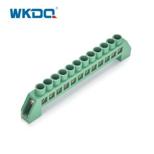 Buy cheap Screw Connection Terminal Grounding Busbar Electrical Terminal Blcok With Holder from wholesalers
