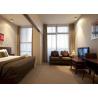 Buy cheap Walnut Veneer Modern Hotel Bedroom Furniture Sets Customized Service from wholesalers