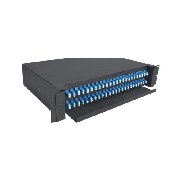 Buy cheap LC SC FC ST Square Edged Orifice SMF Optic Patch Panel 1U 12 / 24 / 48 / 96 from wholesalers
