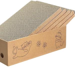 Buy cheap Pet Suppliers 5 Packs in 1 Cat Scratch Pad with Box Suitable for Cats to Rest Grind Claws and Play from wholesalers