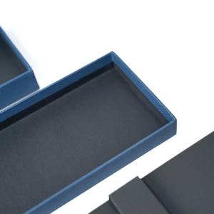 Small Lid And Base Corrugated Gift Box Blue Packaging Paper Top Paper With