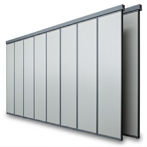 Buy cheap No Floor Track Acoustic Partition Wall with Q235 Steel Frame and Up to 18M Height for Conference Halls from wholesalers