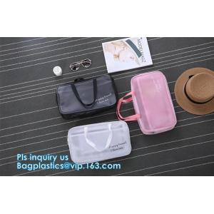 multi-purpose washable portable breathable 3 pcs polyester mesh travel cosmetic