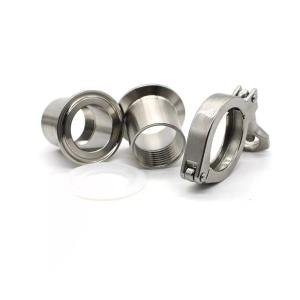 Buy cheap Cylindrical Head Code WZ SS 304 316 Tri Clamp Quick Connect Sanitary Pipe Clamp Set from wholesalers