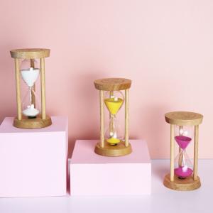 Buy cheap Classical Wooden Hourglass Sand Clock For Desktop / Bedroom from wholesalers