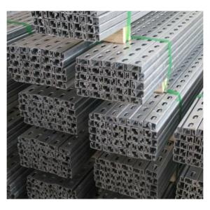 Buy cheap perforated strut channel 10 ft 20 ft unistrut Surface Pre galvanized Carbon steel Q235 from wholesalers