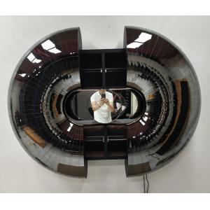 Buy cheap Premium Grey Wall Mounted Bar Wine Cabinet Automatic Wall Hanging Decoration from wholesalers