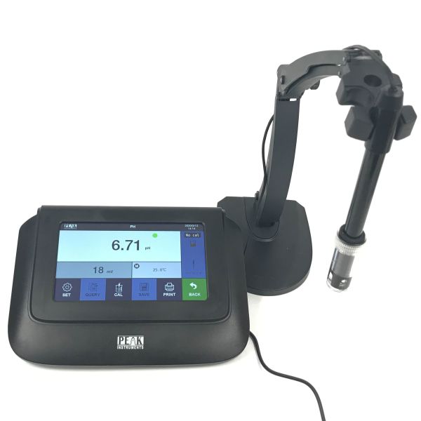 Lab High Precision Benchtop Capacitive Touch Screen pH Meter with 2 Point