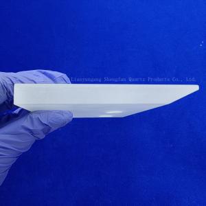 Buy cheap Customize Frosted Thick Wall Square Sheet Quartz Cutting Punch Plate from wholesalers