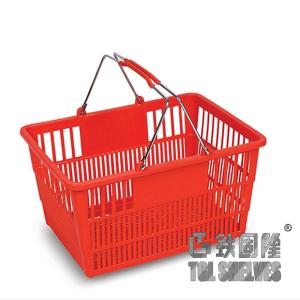 Buy cheap CE Certificate plastic supermarket basket 47×32×21cm with Corrosion Resistance from wholesalers