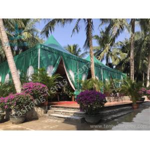 Buy cheap Green PVC Fabric Cover High Peak Tents with Anodized Aluminum Frame from wholesalers
